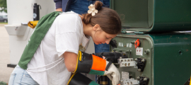 Hands-on experience with high-tech equipment