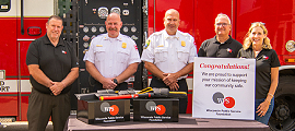 Wausau fire department rewarding responders grant presentation