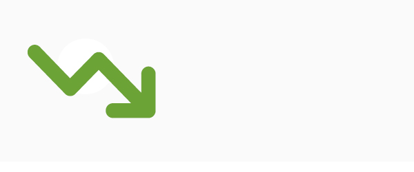 trend down arrow icon