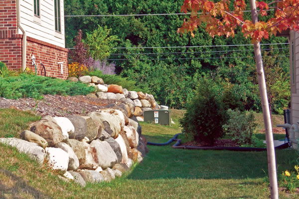 unacceptable landscaping retaining wall